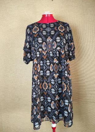 Платье платье свободного кроя расшитое бисером