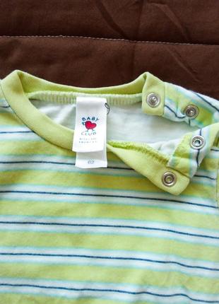 Летний комплект на мальчика baby club 62 cм комбинезон шорты футболка панамка 2-3-4 мес костюм лето4 фото