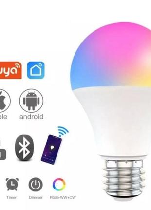 Умная лампочка tuya smart led wifi