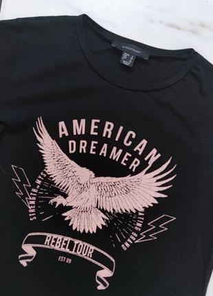 Чорна футболка atmosphere american dreamer xs/8/363 фото