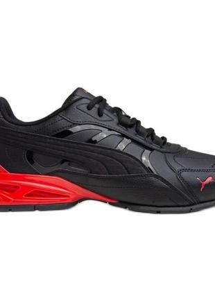Кроссовки мужские оригинальные стильные спортивные качественные puma respin sl черно-красный