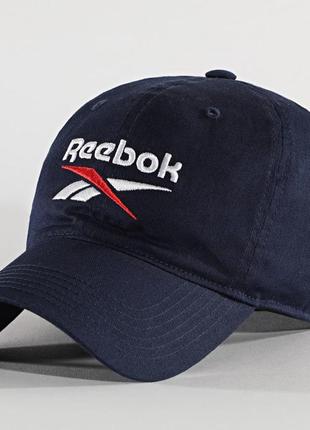 Кепка reebok tee logo cap синяя1 фото