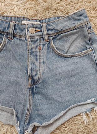 Джинсовые шорты джинсові шорти zara2 фото
