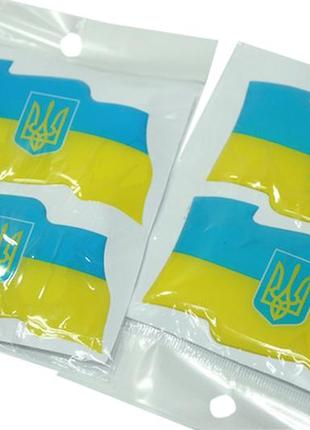 Наклейка рельєфна flag ukraine 8х4см/2шт4 фото