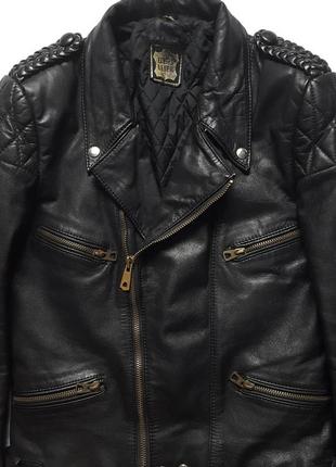 Винтажная мото куртка косуха 80-х polo motorrad motorcycle leather jacket2 фото