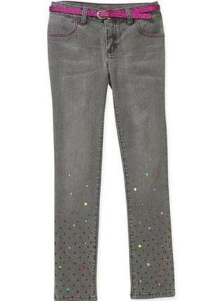 Новые джинсы с сердечками из сша на 7 лет