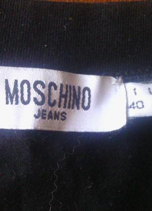 Футболка moschino p.s италия в кружевным рукавом3 фото