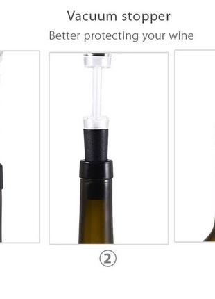 Електричний штопор для вина electric opener va32b. розумний штопор. винні набори сомельє5 фото