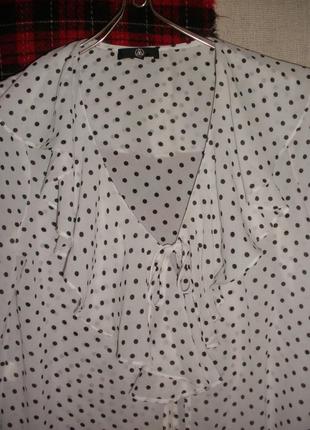 Красива нарядна блузка блуза в горох missguided волан рюші3 фото