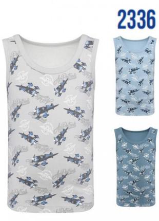 Майка для мальчика с самолетом baykar арт. 2336