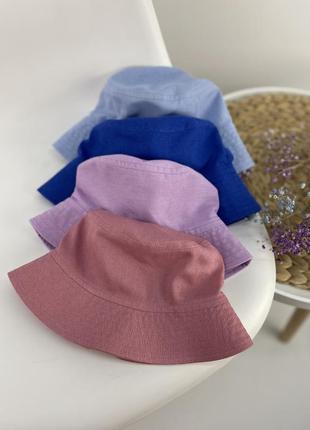 Панамка з льону на літо легка та тонесенька
