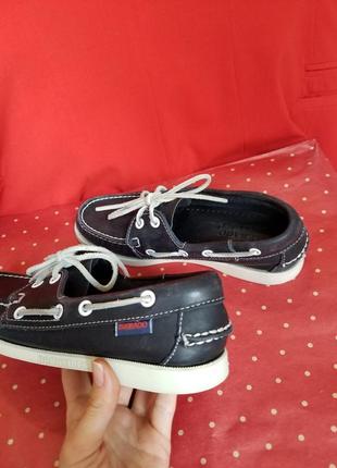 🐾 топсайдеры кожа sebago унисекс7 фото