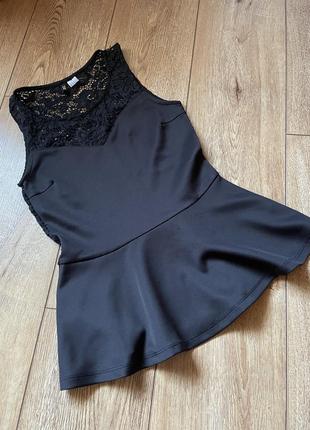 Майка з баскою від h&m / футболка з баскою hm