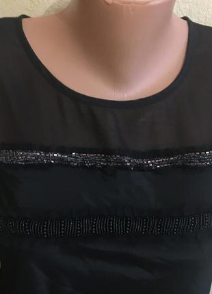 Платье черное комбинированное-размер-8\106 фото