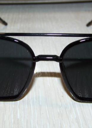 Распродажа солнцезащитные черные качественные пластиковые очки с черной линзой2 фото