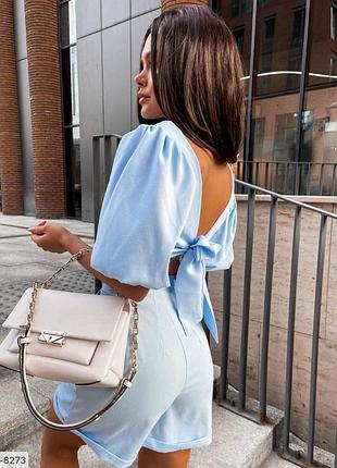 Костюм блуза-топ та шорти