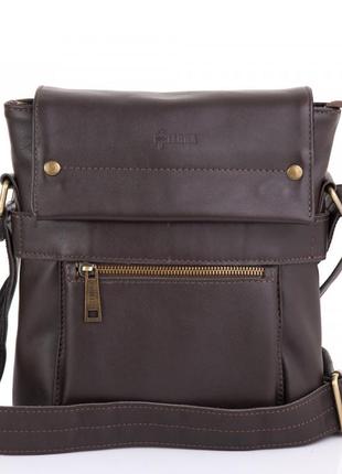 Мужская кожаная сумка через плечо gc-7121-3md tarwa