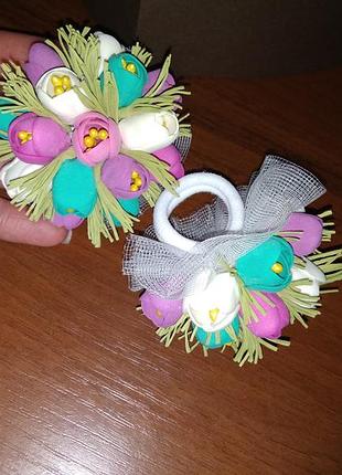 Гумки букети для волосся