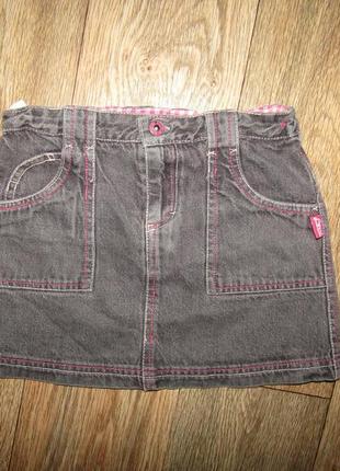 Джинсовая юбка юбочка 8-9 лет