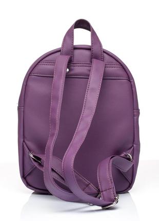 Жіночий практиичний місткий рюкзак для прогулянок у фіолетовому кольорі5 фото