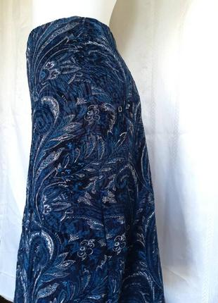 Женская велюровая, бархатная нарядная, новогодняя юбка.2 фото