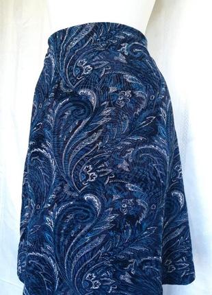 Женская велюровая, бархатная нарядная, новогодняя юбка.7 фото