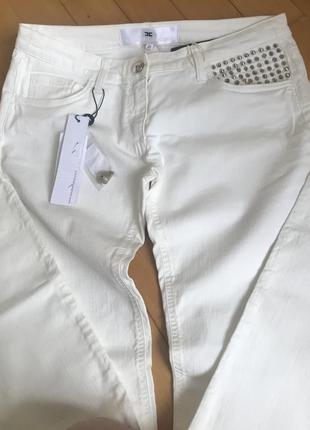 Женские белые джинсы бренд elisabetta franchi оригинал размер 311 фото
