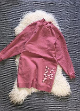 I’m спортивное платье-свитшот superdry тёплое флис платье манжеты хлопок super dry