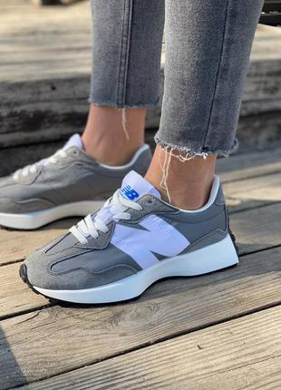 Кроссовки new balance 327 grey женские кроссовки нью беланс модные на ...