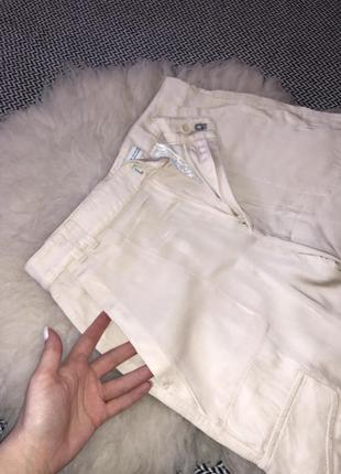 Атласные карго zara штаны брюки атласные натуральные с карманами оригинал новые коллекции5 фото