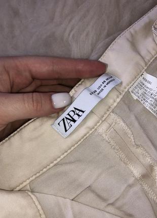 Атласные карго zara штаны брюки атласные натуральные с карманами оригинал новые коллекции7 фото