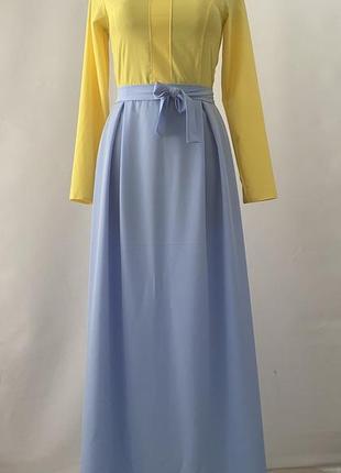 Жіноче плаття sonia (28222-yellow/blue)
