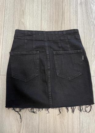 Чёрная джинсовая юбка размер 342 фото