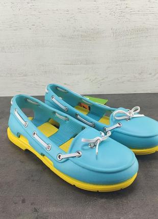 Сандалі crocs beach boat line розмір w5, 351 фото