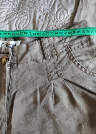 Легкие брюки 100%натуральный лен,chicoree,s,m4 фото