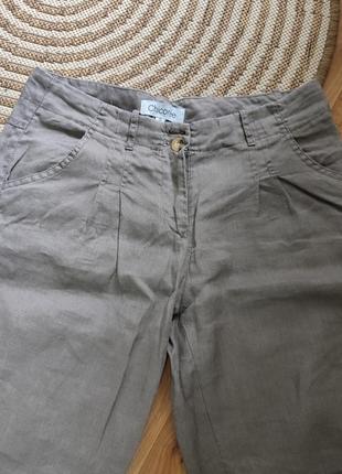 Легкие брюки 100%натуральный лен,chicoree,s,m9 фото