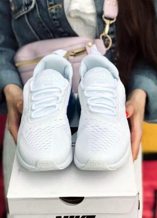 Кросівки ! nike air max 270 flyknit bianco blu ! пінка5 фото