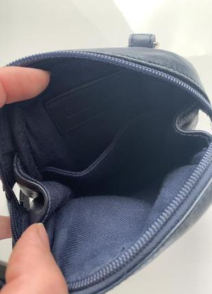 Шкіряна маленька сумочка, гаманець через плече8 фото