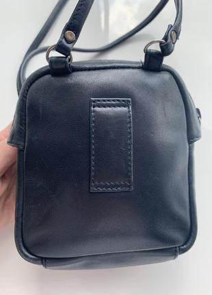 Шкіряна маленька сумочка, гаманець через плече7 фото