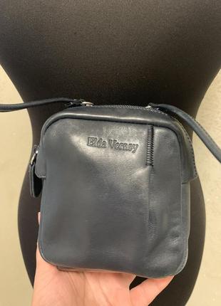Шкіряна маленька сумочка, гаманець через плече4 фото