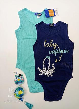 Комплект боді пісочник майка lupilu