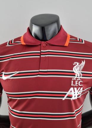 Футбольная футболка леверпуль поло найк nike спортивная форма liverpool polo4 фото