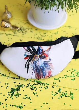 Лис лисица сумка на пояс, бананка, барыжка, барсетка