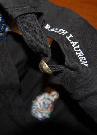 Кепка бейсболка чёрная polo big bear ralph lauren новая, до 60 см.5 фото