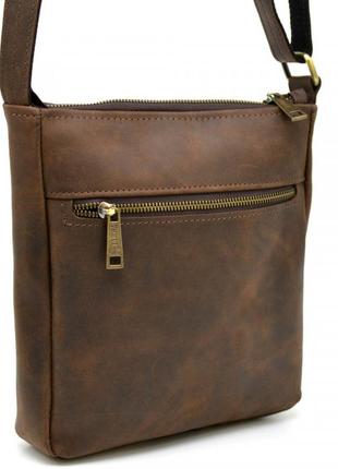 Чоловіча шкіряна сумка через плече rc-1300-3md tarwa коричнева3 фото