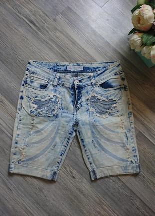 Женские летние джинсовые шорты варенки размер 44/46 джинс1 фото