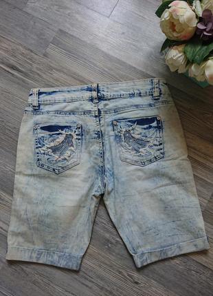 Женские летние джинсовые шорты варенки размер 44/46 джинс4 фото