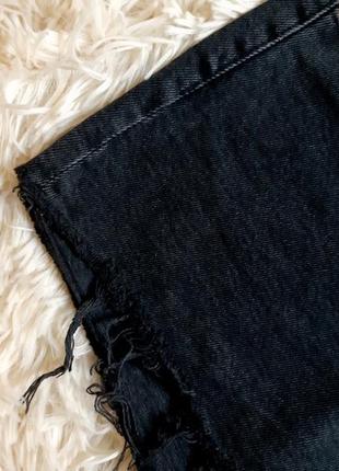 Стильные джинсовые шорты с необработанным краем от h&m2 фото