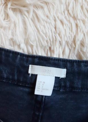 Стильные джинсовые шорты с необработанным краем от h&m5 фото