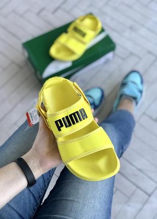 Сандали женские puma sandals летние черные босоножки жіночі босоніжки2 фото